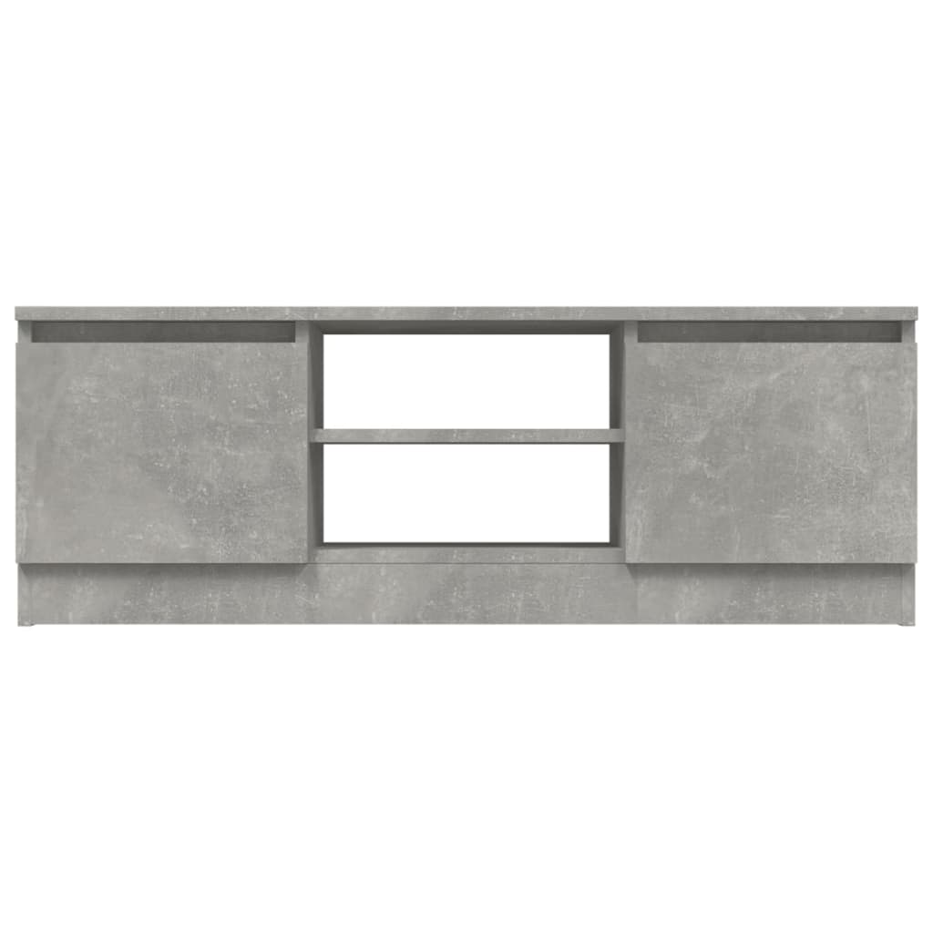 vidaXL Mueble de TV con puerta gris hormigón 102x30x36 cm