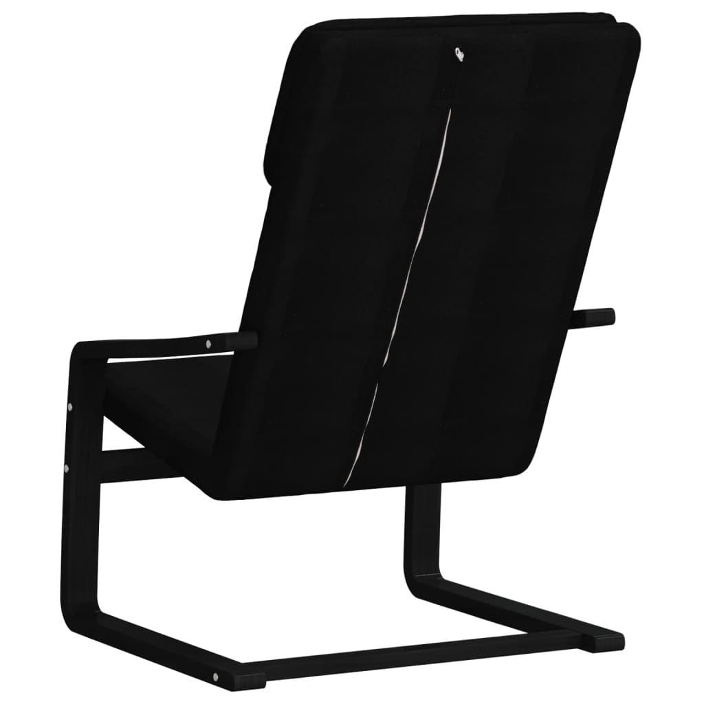 vidaXL Sillón de relax de tela negro