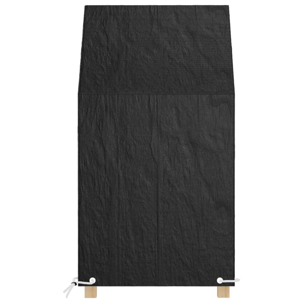 vidaXL Fundas sillas jardín 2 uds 8 ojales polietileno 65x65x82/120 cm