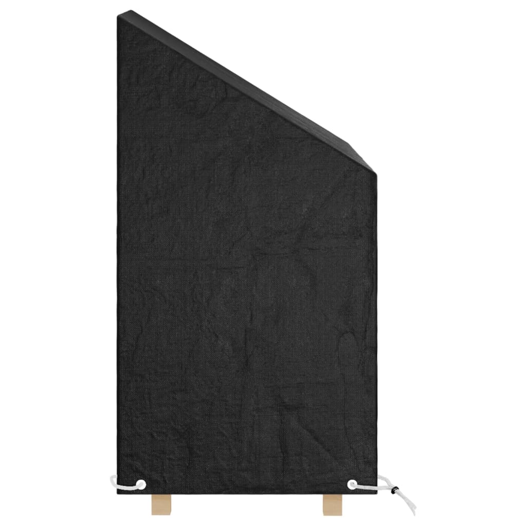 vidaXL Fundas sillas jardín 2 uds 8 ojales polietileno 65x65x82/120 cm