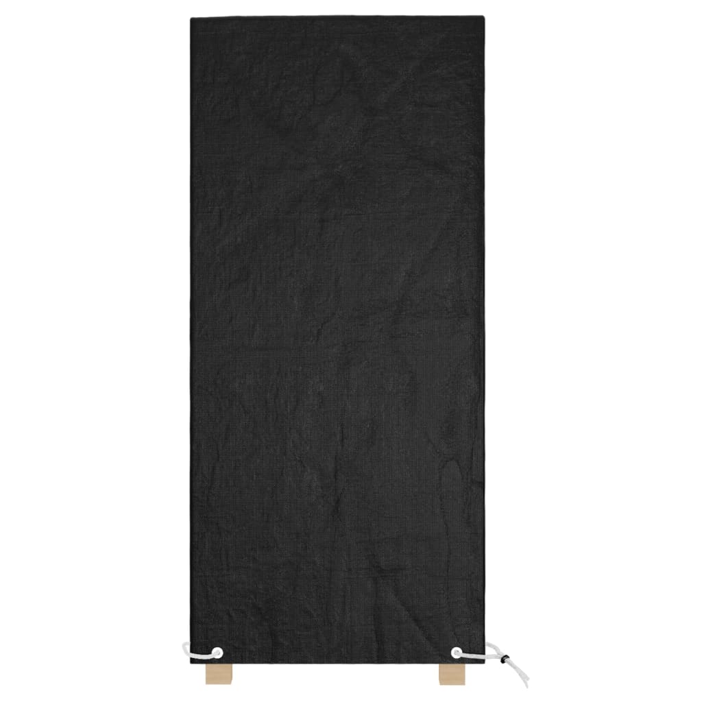 vidaXL Fundas sillas jardín 2 uds 8 ojales polietileno 75x70x140 cm