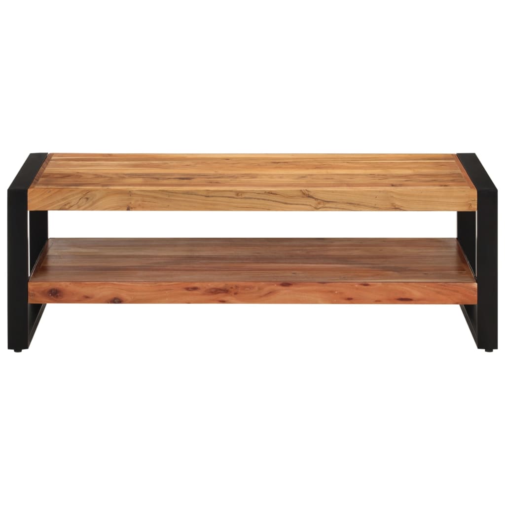 vidaXL Mesa de centro madera maciza acacia 120x55x40 cm