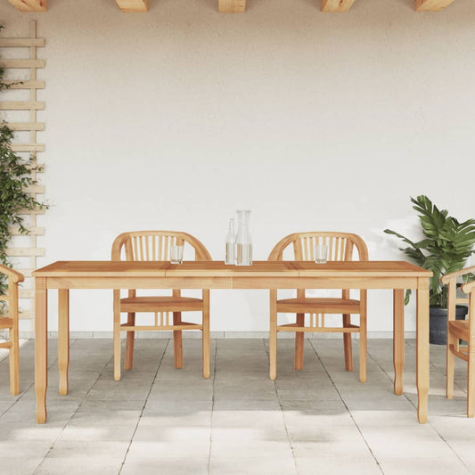 vidaXL Mesa de comedor de jardín madera maciza de teca 200x90x75 cm