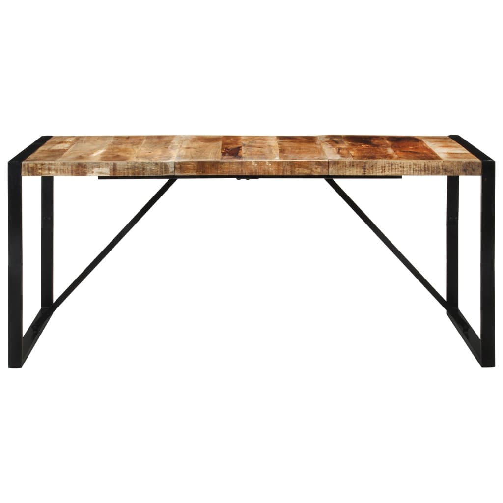 vidaXL Mesa de comedor madera maciza de mango sin tratar 175x90x76 cm