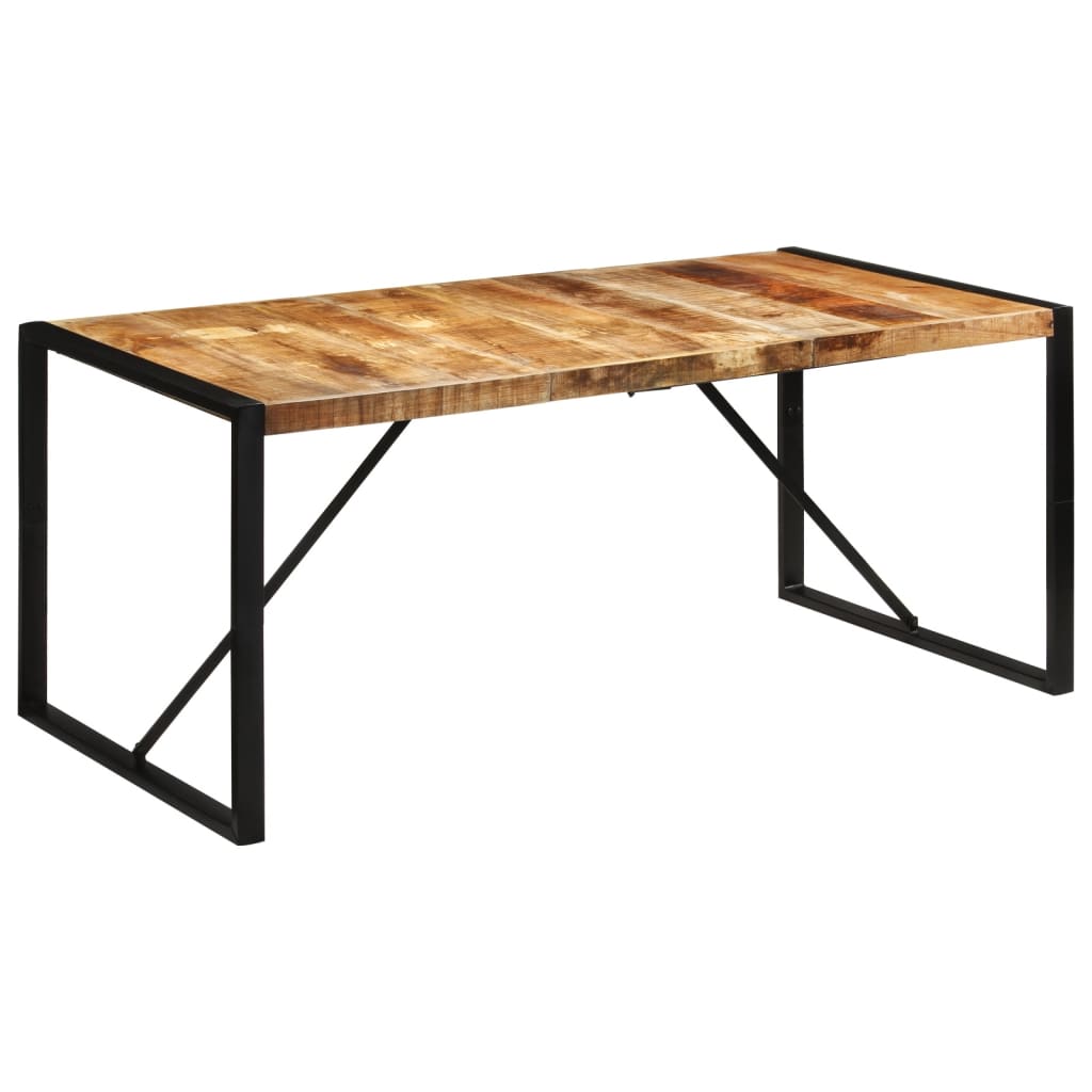 vidaXL Mesa de comedor madera maciza de mango sin tratar 175x90x76 cm