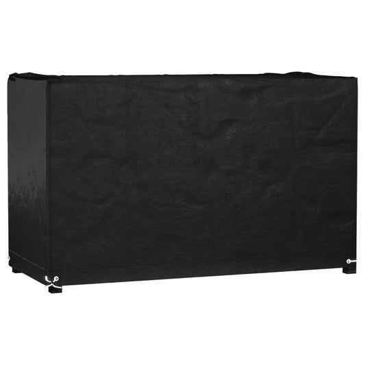 vidaXL Funda para muebles de jardín 8 ojales rectangular 125x55x75 cm