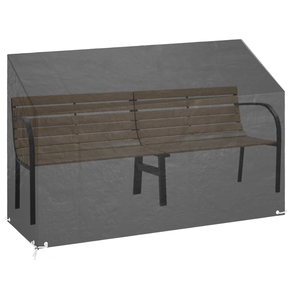 vidaXL Funda para banco de jardín 8 ojales polietileno 190x70x70/88 cm