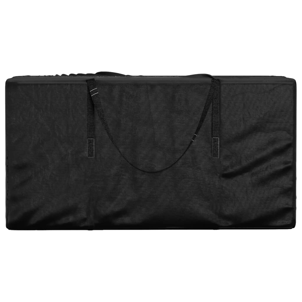 vidaXL Bolsa para cojines de jardín polietileno negro 150x75x75 cm