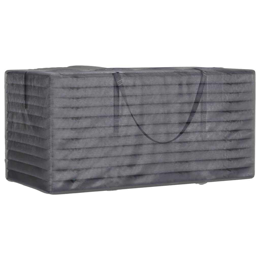 vidaXL Bolsa para cojines de jardín polietileno negro 150x75x75 cm