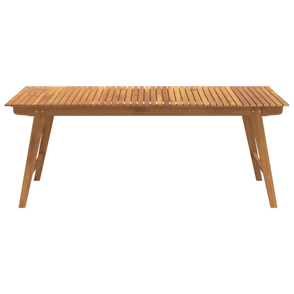 vidaXL Mesa de jardín madera maciza de acacia 200x90x75 cm