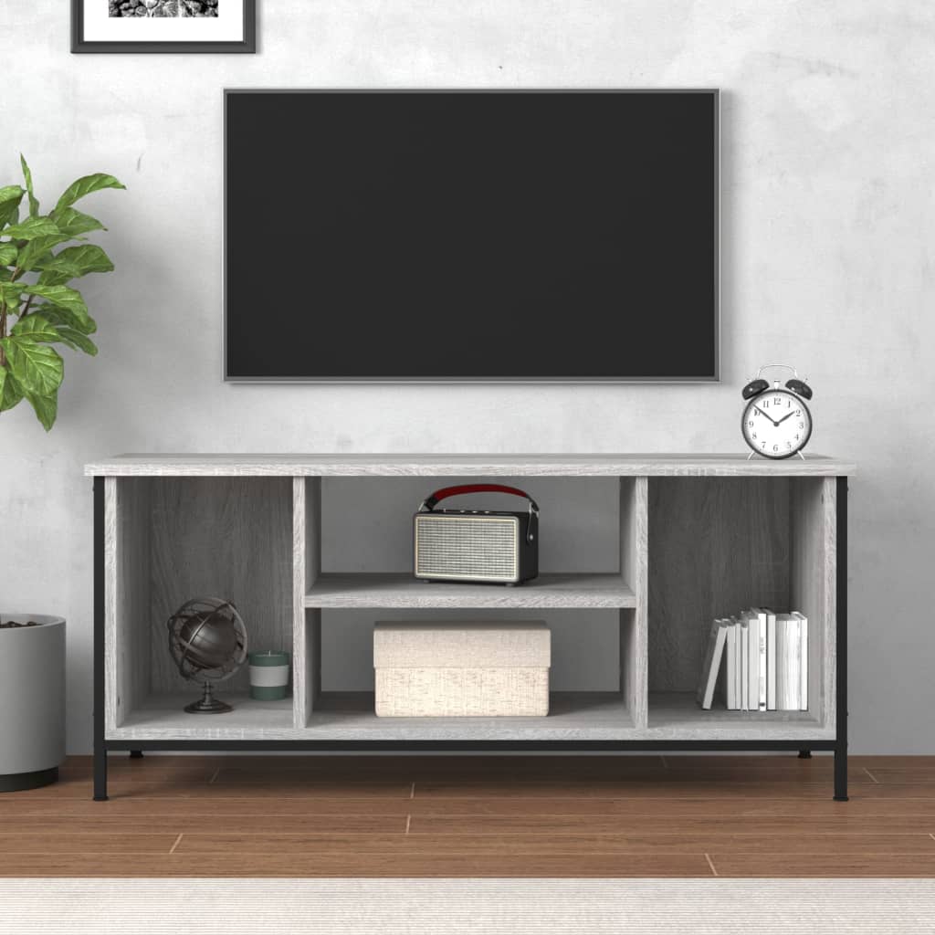 vidaXL Mueble para TV madera contrachapada gris Sonoma 102x35x45 cm