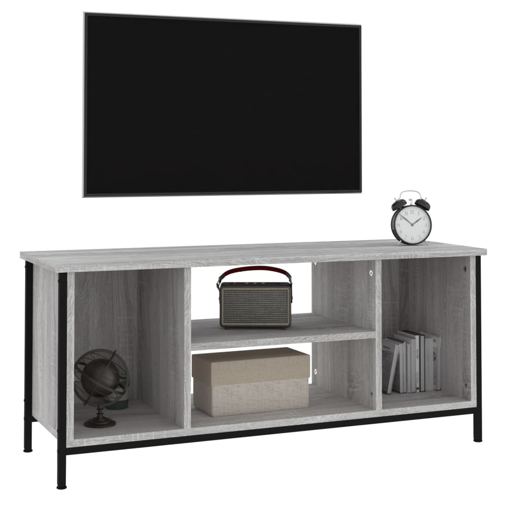 vidaXL Mueble para TV madera contrachapada gris Sonoma 102x35x45 cm