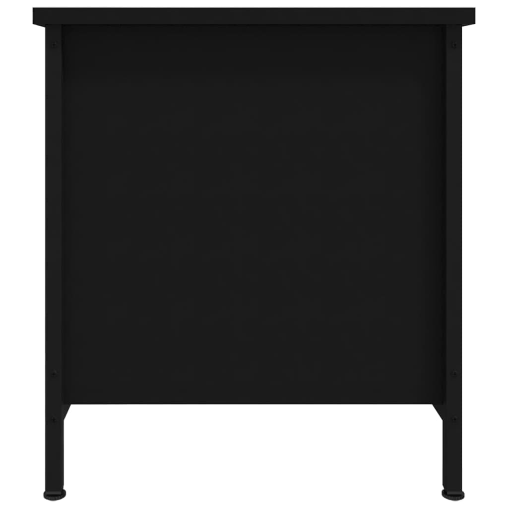 vidaXL Mueble de TV madera contrachapada negro 100x40x45 cm