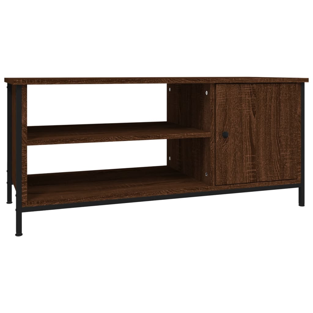 vidaXL Mueble de TV madera contrachapada roble marrón 100x40x45 cm