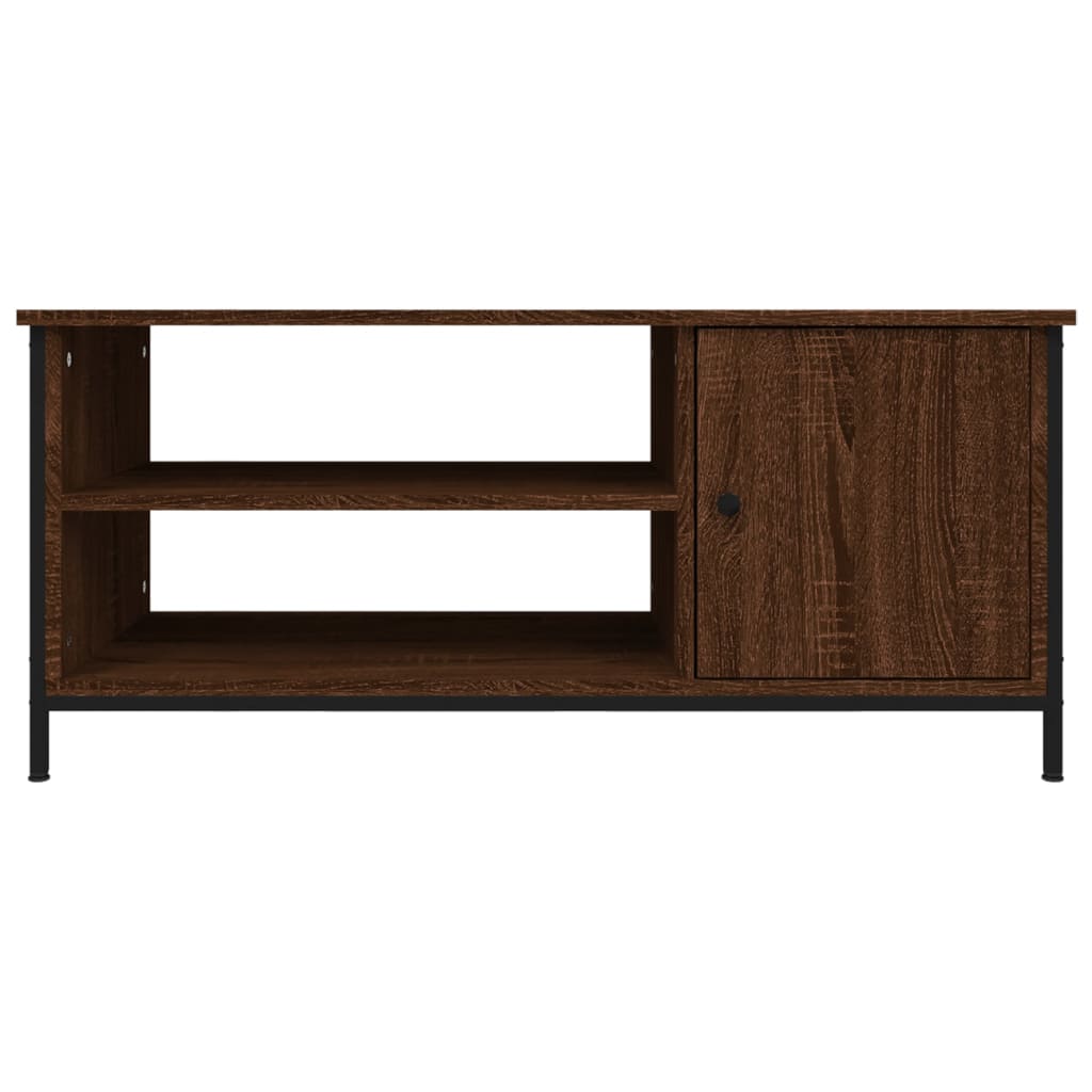 vidaXL Mueble de TV madera contrachapada roble marrón 100x40x45 cm