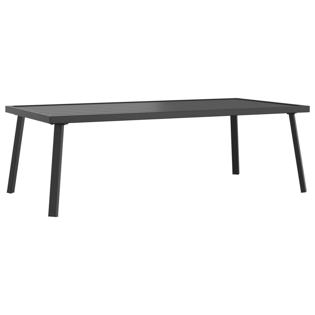 vidaXL Mesa de centro para jardín acero gris antracita 110x55x35 cm