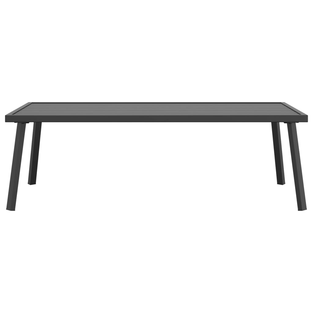 vidaXL Mesa de centro para jardín acero gris antracita 110x55x35 cm