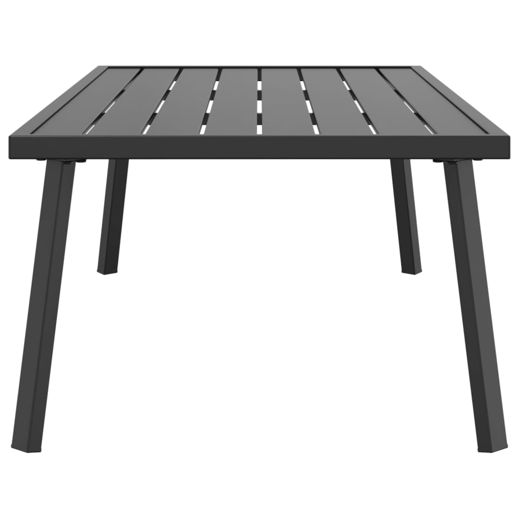 vidaXL Mesa de centro para jardín acero gris antracita 110x55x35 cm