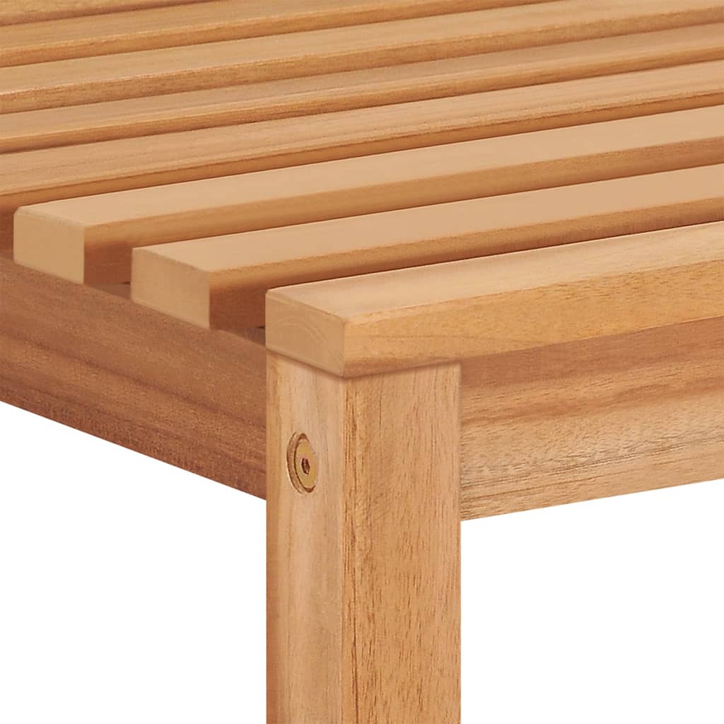 vidaXL Juego de comedor para jardín 3 pzas madera maciza de teca