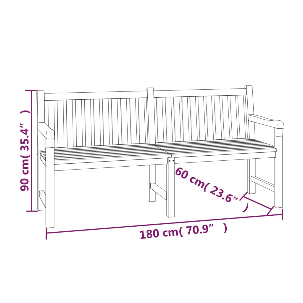 vidaXL Juego de comedor para jardín 3 pzas madera maciza de teca