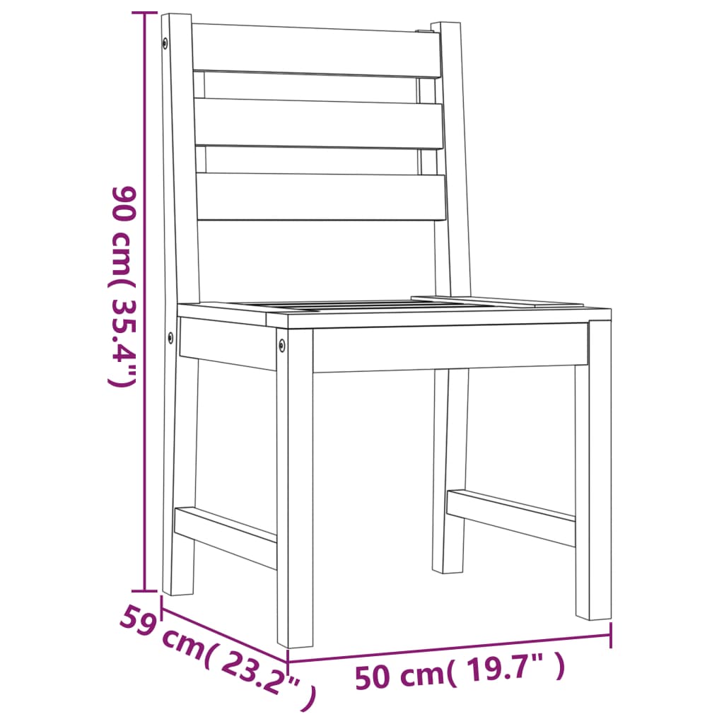 vidaXL Sillas de jardín 8 unidades madera maciza de teca