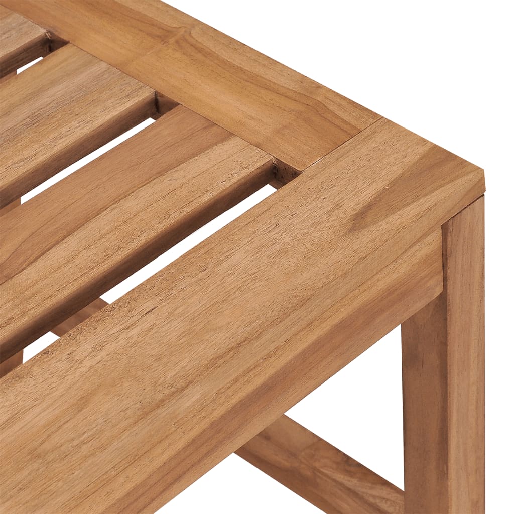 vidaXL Juego de comedor para jardín 3 pzas madera maciza de teca