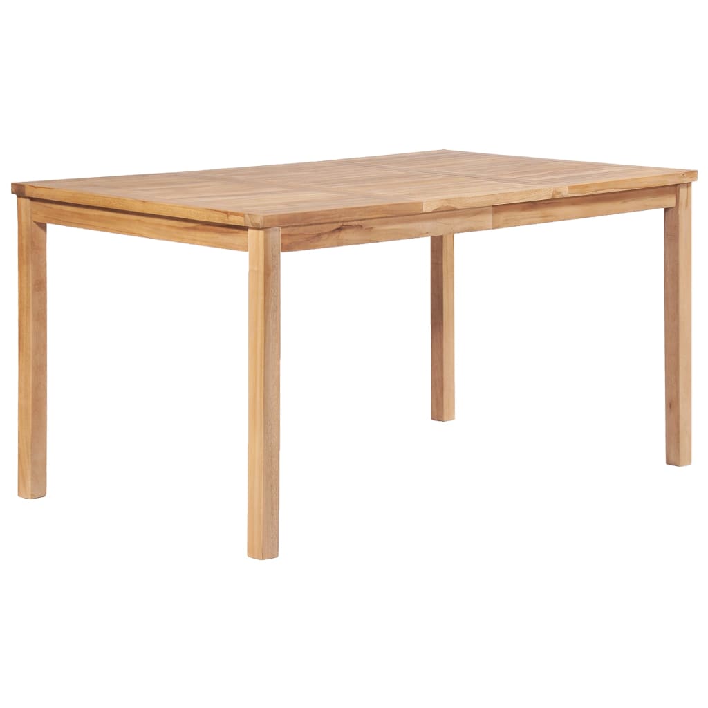 vidaXL Juego de comedor para jardín 3 pzas madera maciza de teca