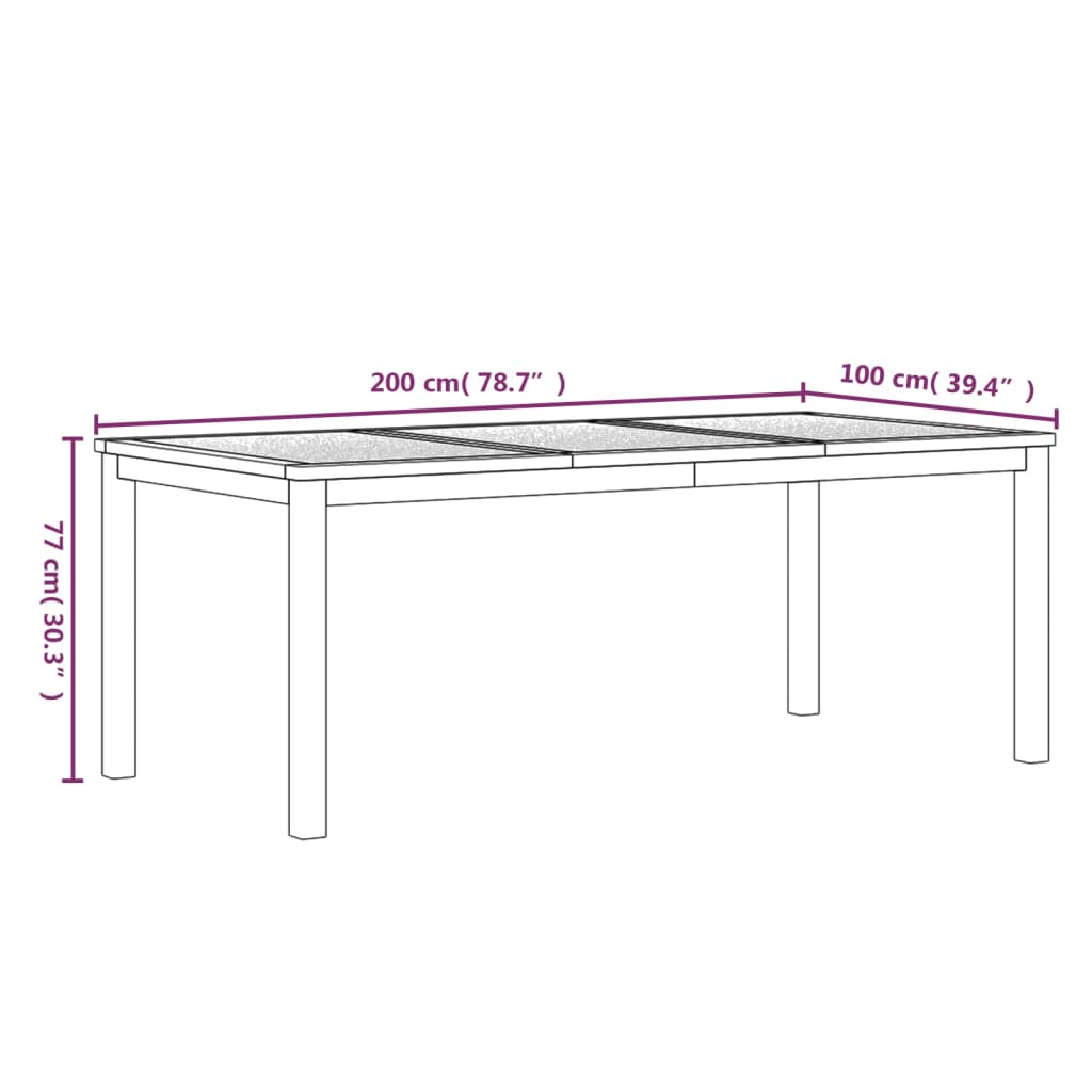 vidaXL Juego de comedor para jardín 3 pzas madera maciza de teca