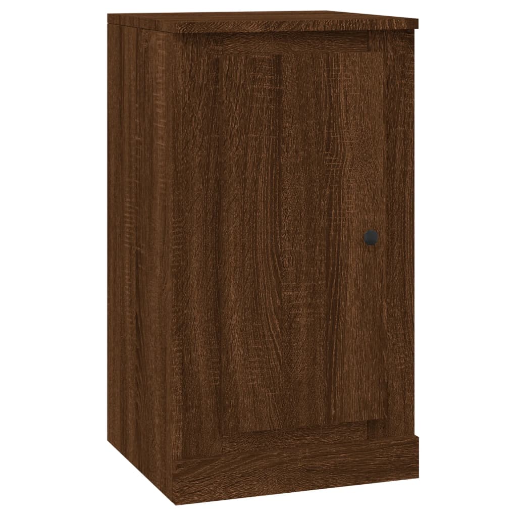 vidaXL Aparadores 2 uds madera color marrón roble 37,5x35,5x67,5 cm