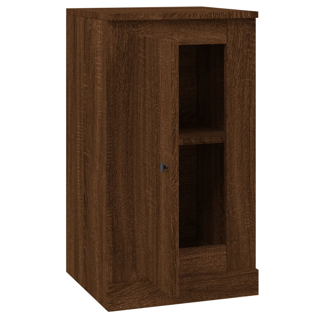 vidaXL Aparadores 2 uds madera color marrón roble 37,5x35,5x67,5 cm