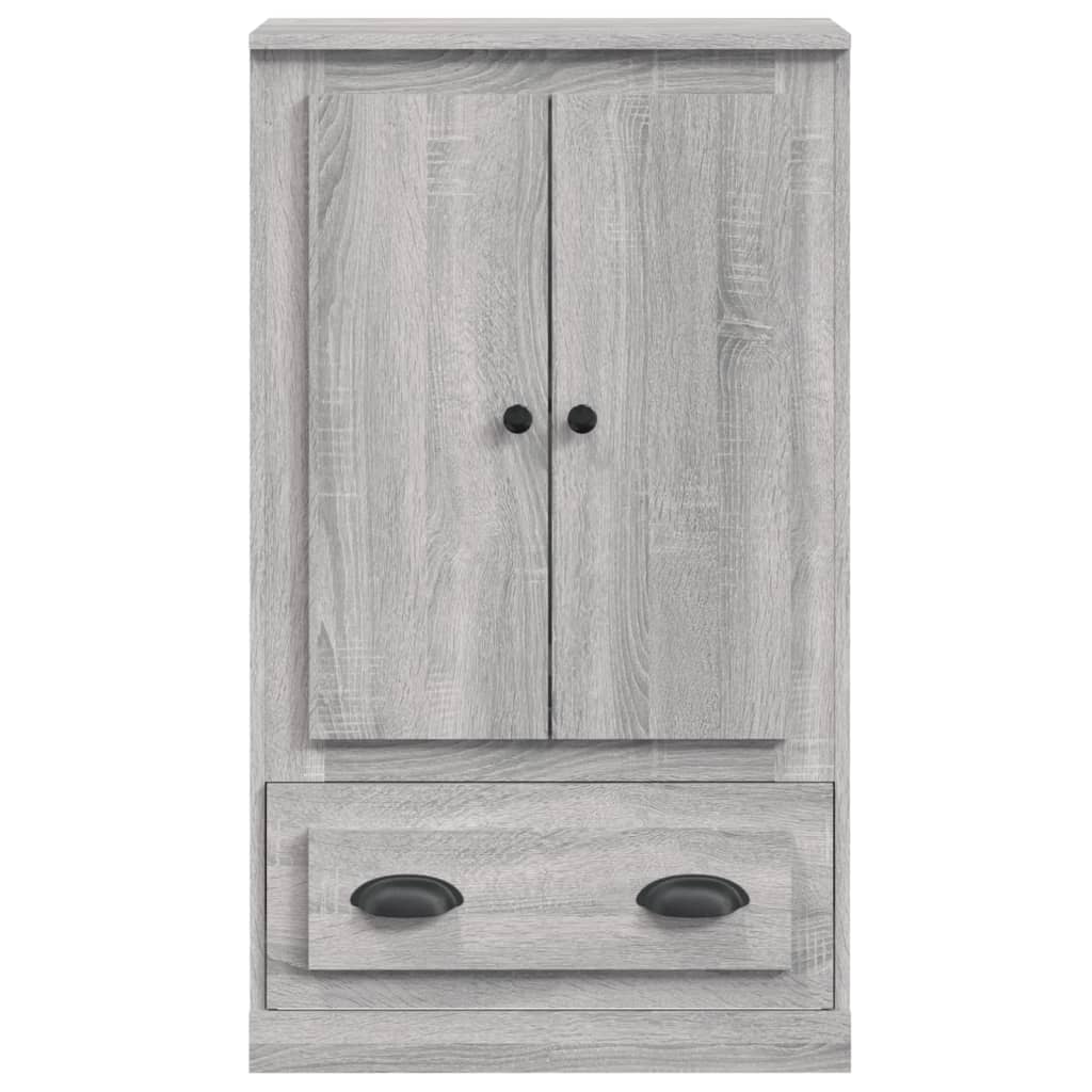 vidaXL Aparador de madera contrachapada gris Sonoma 60x35,5x103,5 cm