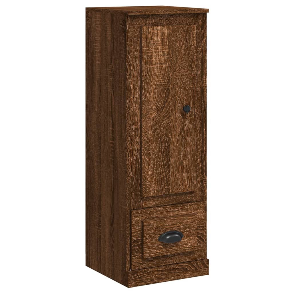 vidaXL Aparador alto madera contrachapada roble marrón 36x35,5x103,5cm