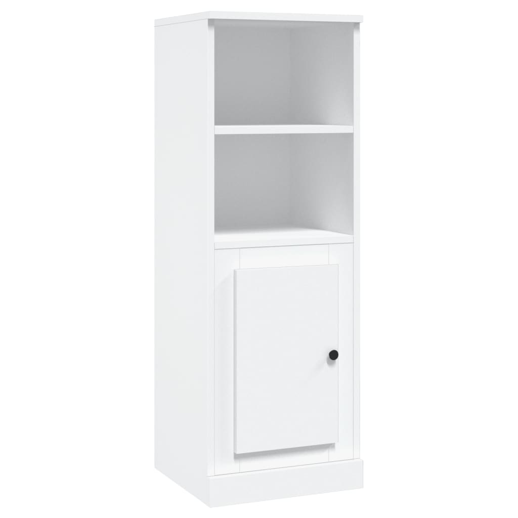 vidaXL Aparador alto madera contrachapada blanco 36x35,5x103,5 cm