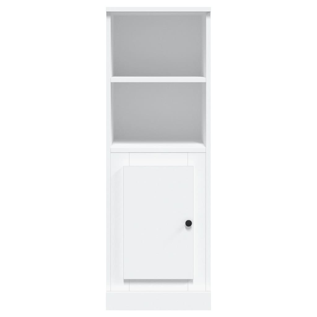 vidaXL Aparador alto madera contrachapada blanco 36x35,5x103,5 cm