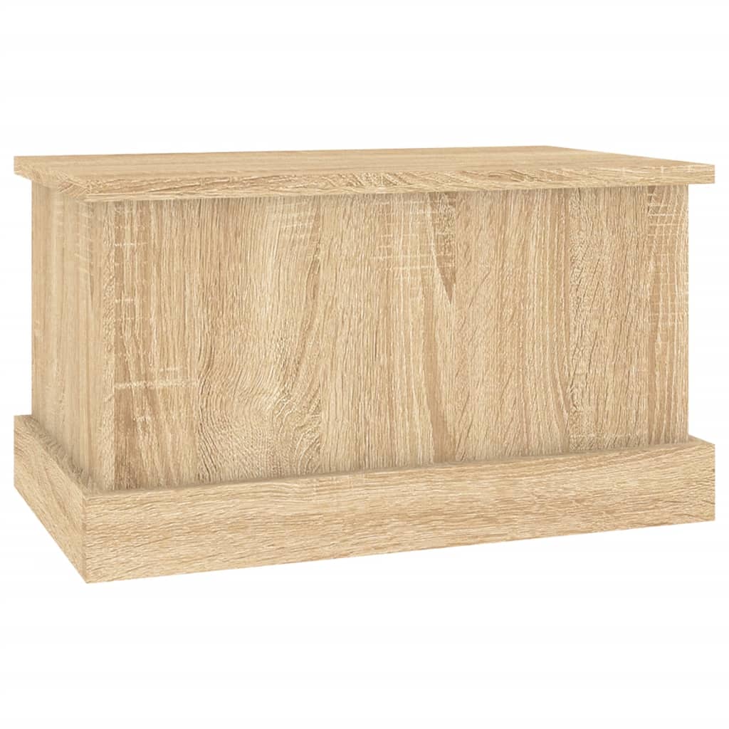 vidaXL Baúl almacenaje madera contrachapada roble sonoma 50x30x28 cm