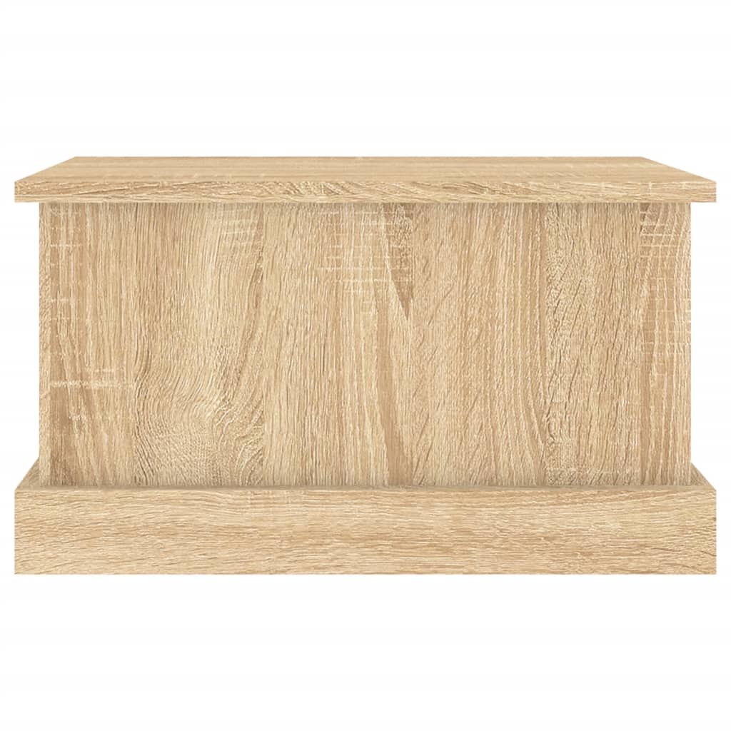 vidaXL Baúl almacenaje madera contrachapada roble sonoma 50x30x28 cm