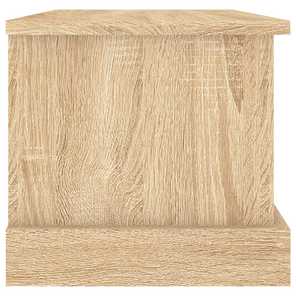 vidaXL Baúl almacenaje madera contrachapada roble sonoma 50x30x28 cm