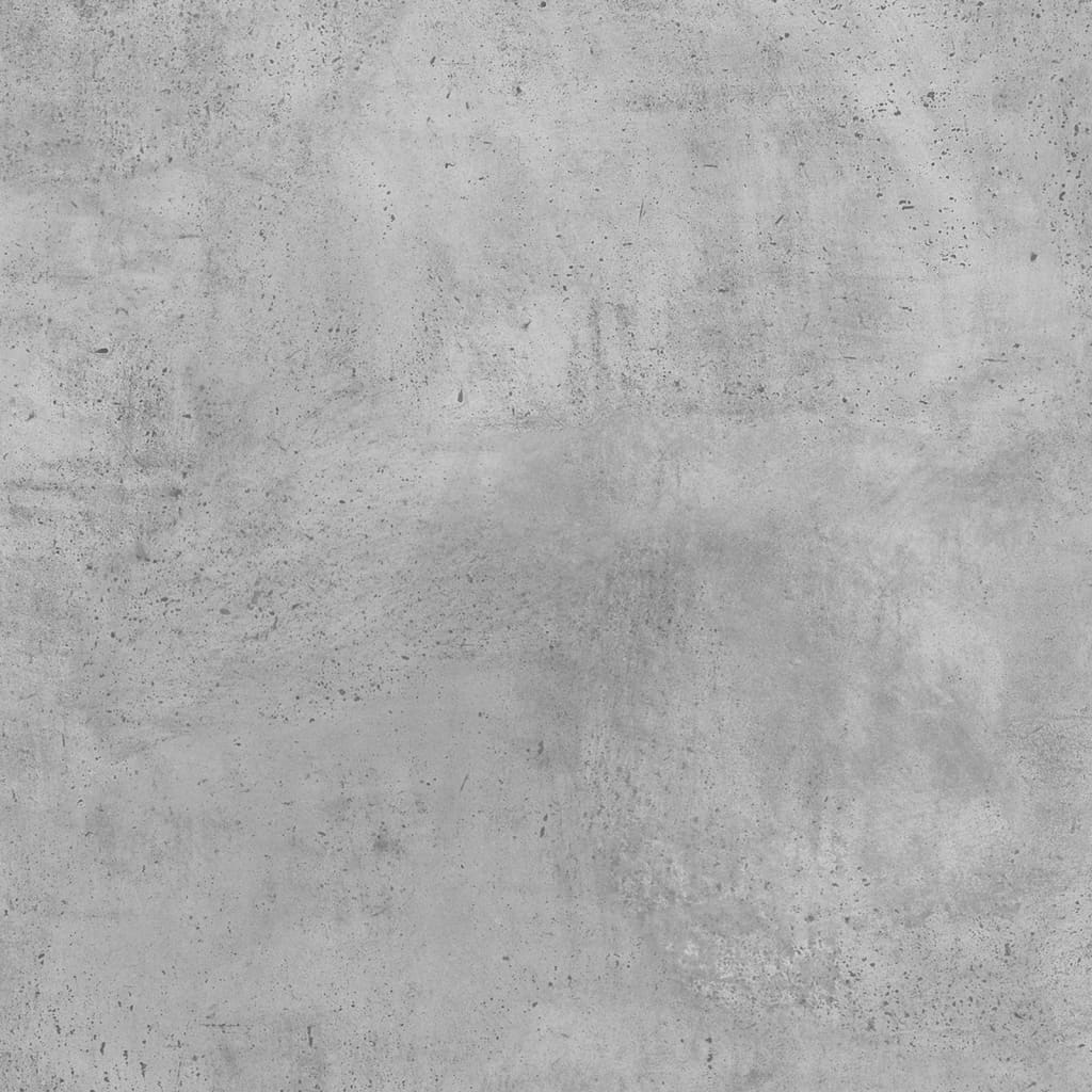 vidaXL Baúl almacenaje madera contrachapada gris hormigón 70x40x38 cm