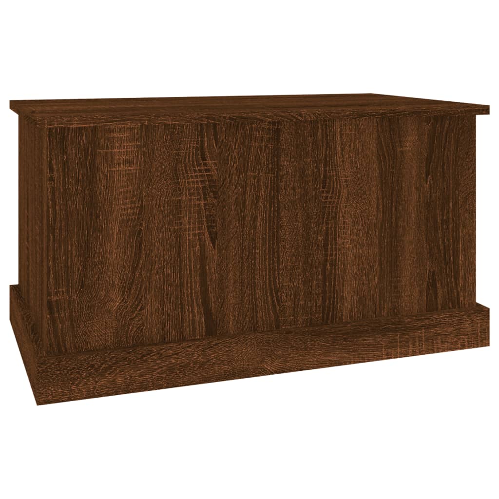 vidaXL Baúl almacenaje madera contrachapada roble marrón 70x40x38 cm