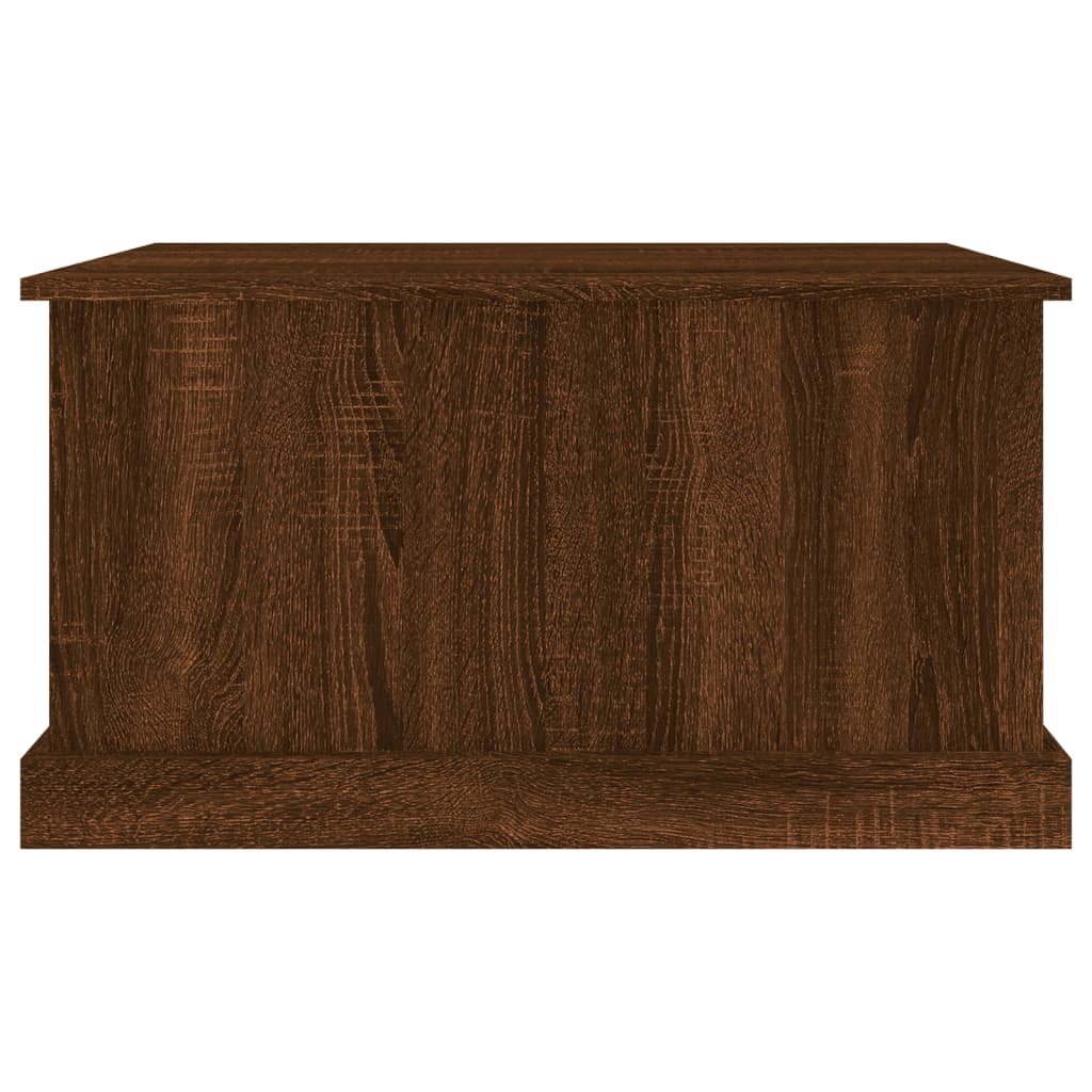 vidaXL Baúl almacenaje madera contrachapada roble marrón 70x40x38 cm