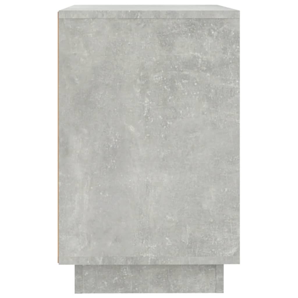 vidaXL Aparador de madera contrachapada gris hormigón 102x35x60 cm