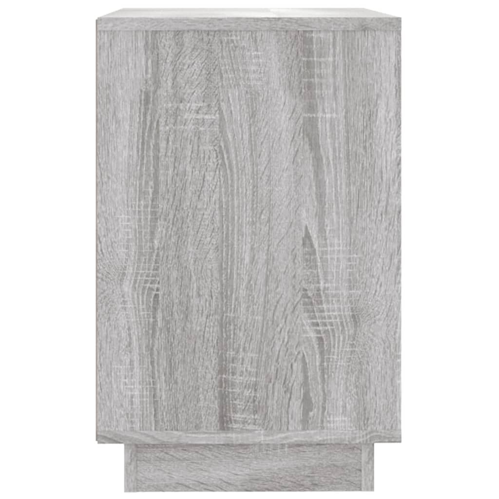 vidaXL Aparador de madera contrachapada gris Sonoma 102x35x60 cm