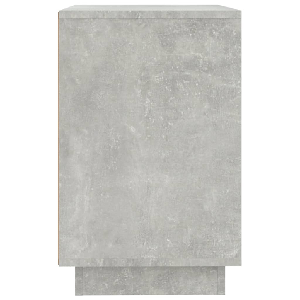 vidaXL Aparador de madera contrachapada gris hormigón 102x35x55 cm