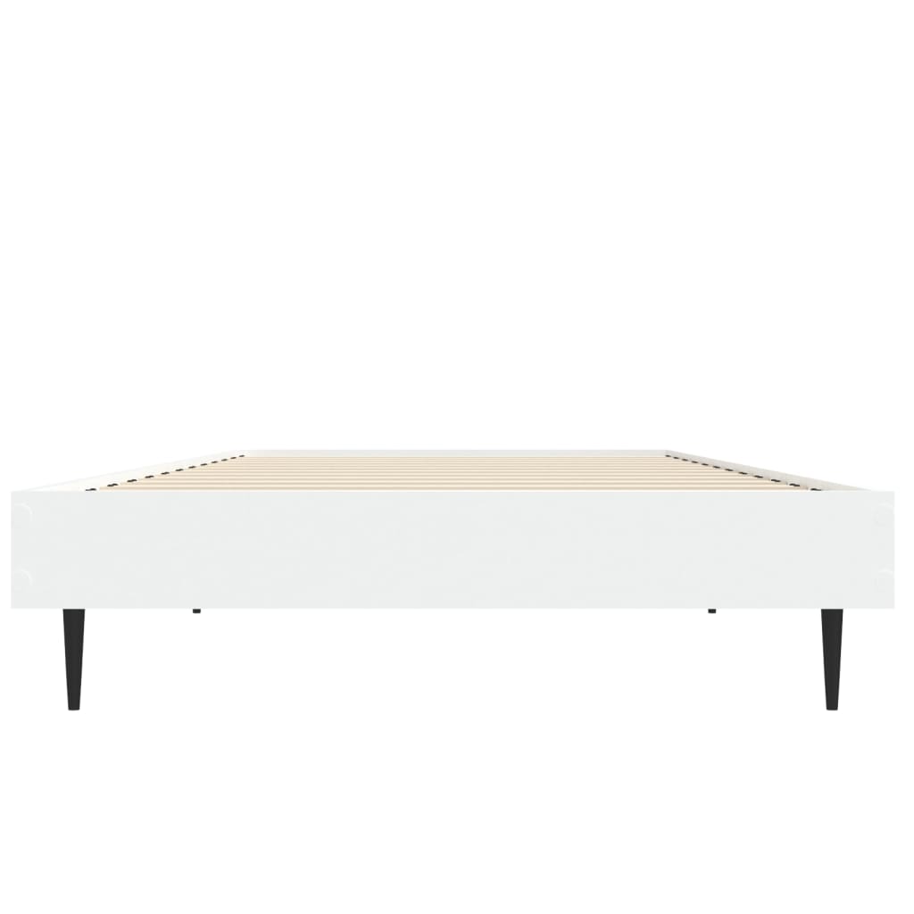 vidaXL Estructura de cama madera de ingeniería blanca 75x190 cm