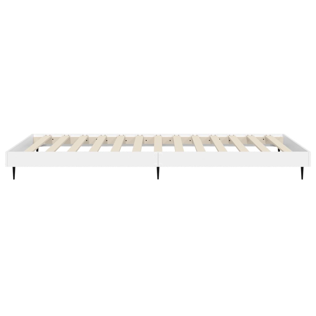 vidaXL Estructura de cama madera de ingeniería blanca 75x190 cm