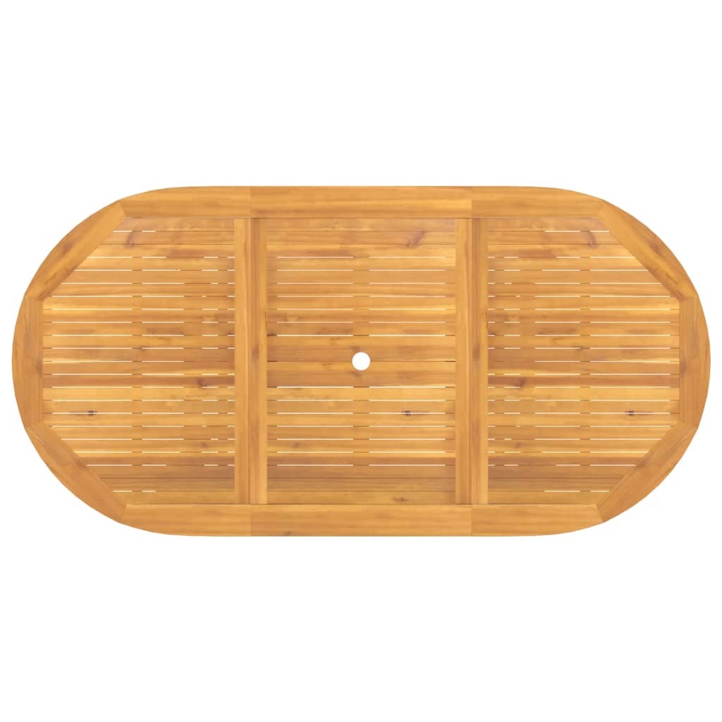 vidaXL Mesa de jardín extensible madera maciza teca 110-160x80x75 cm