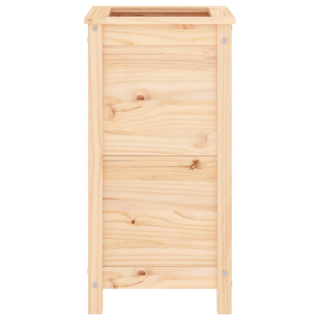 vidaXL Jardinera madera maciza de pino 40x40x78 cm