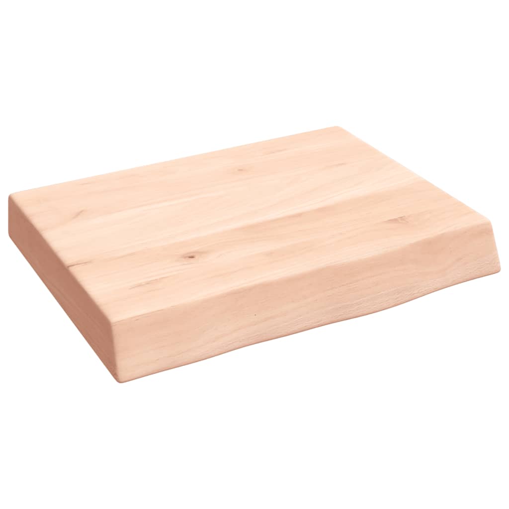 vidaXL Estante de pared madera maciza roble sin tratar 40x30x(2-6) cm