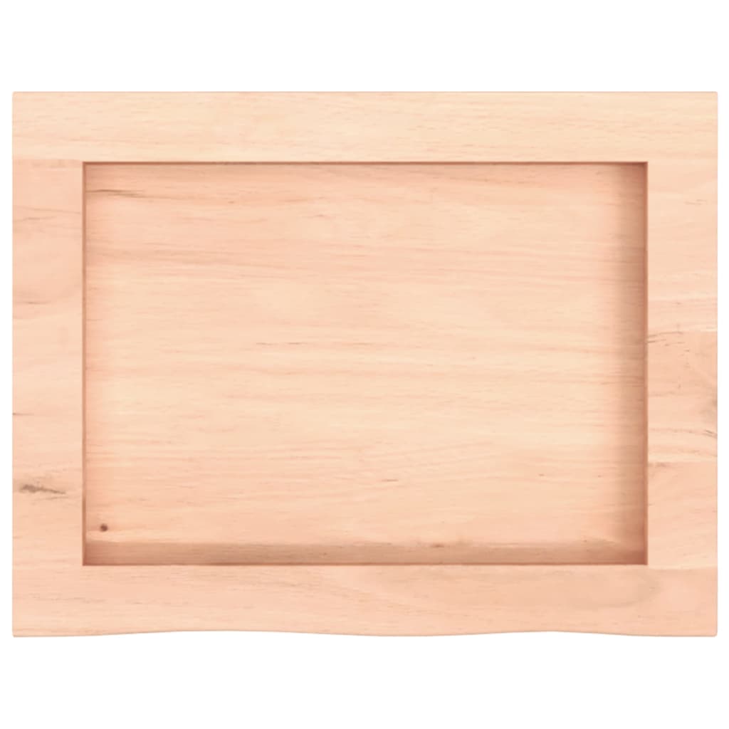 vidaXL Estante de pared madera maciza roble sin tratar 40x30x(2-6) cm