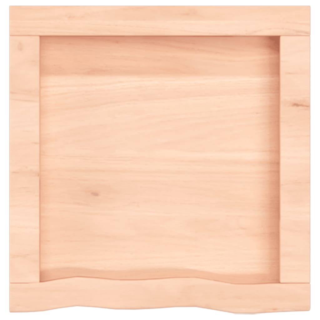 vidaXL Estante de pared madera maciza roble sin tratar 40x40x(2-4) cm